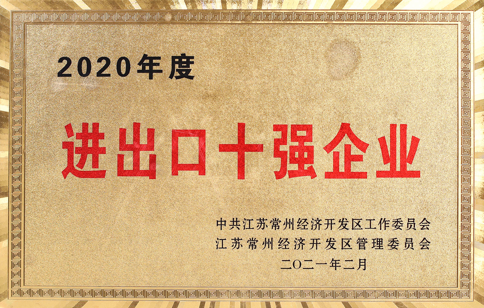 2020年度进出口十强企业